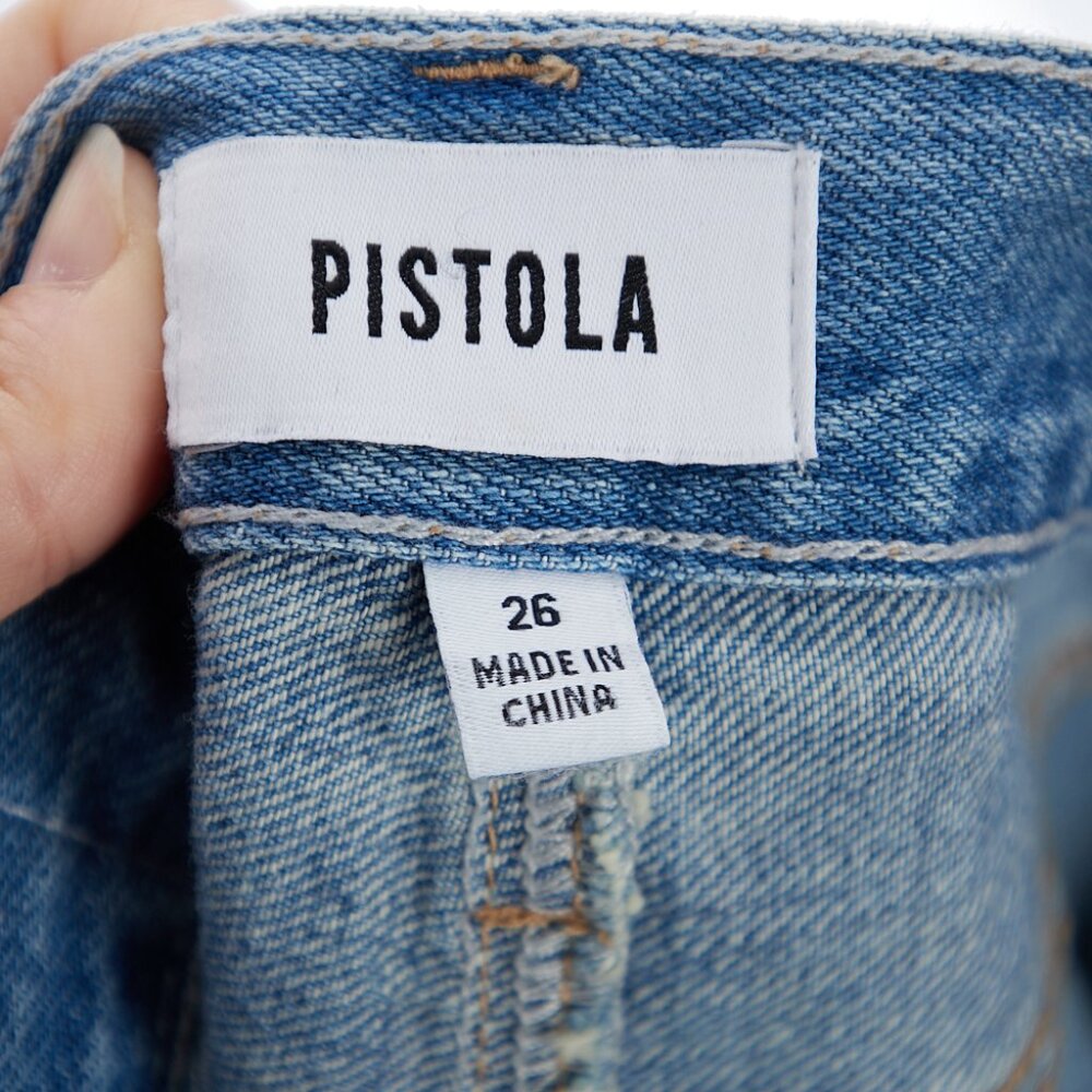 Pistola Alice Midi Skirt Brooklyn Wash Women's Size 26 - Picture 6 of 7